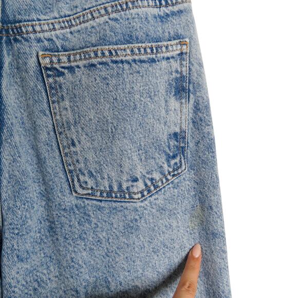 Zara Wide Leg Patchwork Collection Jeans Color Block Bell Bottom Jeans Size 6 - Picture 10 of 11